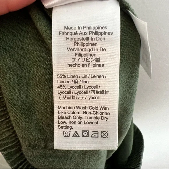 J. CREW- Seaside Pant in Linen Blend Casual Pull On Travel Lightweight Resort - Picture 6 of 7